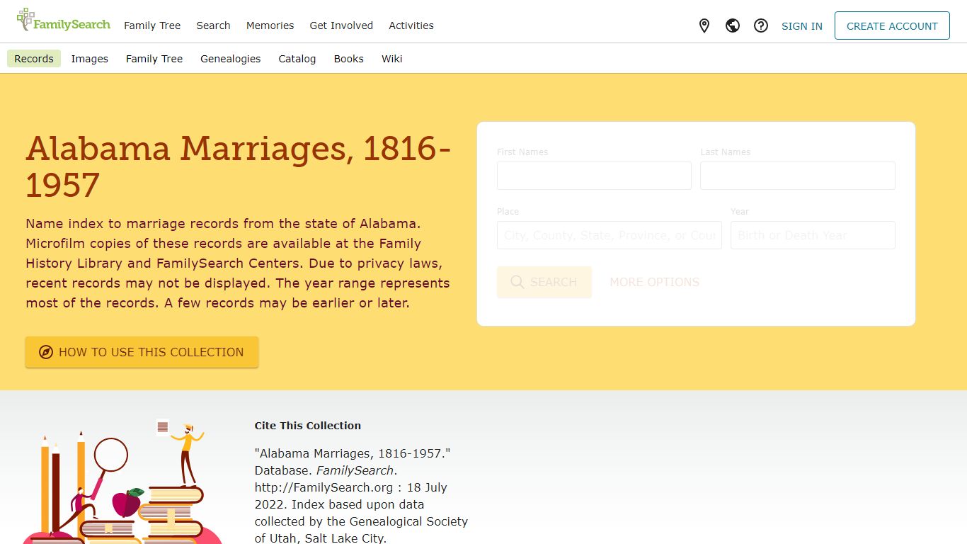 Alabama Marriages, 1816-1957 • FamilySearch